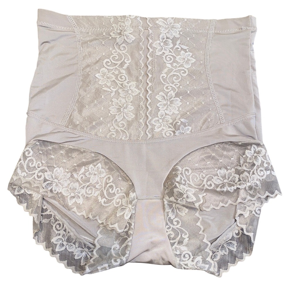 New Small High Rise Tummy Control Shapewear‎ Lace Cinching Girdle Panty